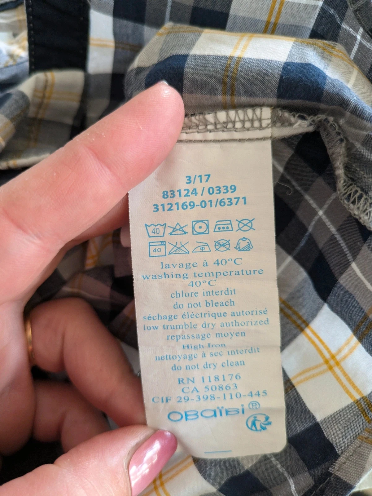 Camisa con cuello mao de 18 meses – photo 4